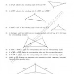 Cbse Class 7 Mental Maths Congruence Of Triangles Worksheet Intended For Triangle Congruence Worksheet Pdf
