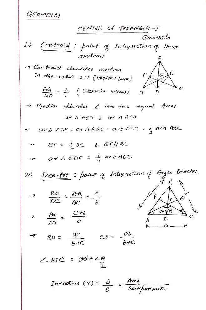 Centers Of Triangle (Centroid, Incenter, Circumcenter, Orthocenter) For with regard to Centers Of Triangles Worksheet