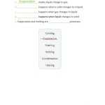 Changes In Matter Interactive Worksheet Intended For Changes In Matter Worksheet