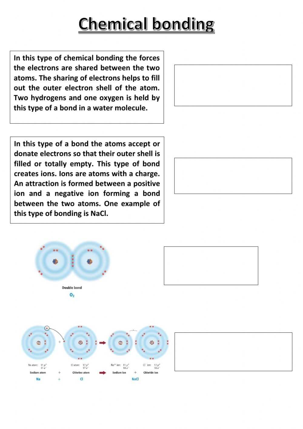 Chemical Bonding Worksheet Answer Key Intended For Ionic Bonding Worksheet Answer Key