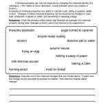 Chemical Changes Matter Worksheet • Have Fun Teaching Regarding Chemical And Physical Change Worksheet