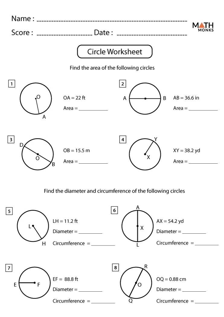 Circle Worksheets - Math Monks Inside Equations Of Circles Worksheet