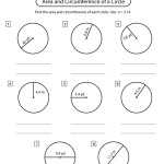 Circumference And Area Of A Circle Worksheet – Math Monks In Parts Of A Circle Worksheet