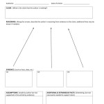 Claim – Evidence – Reasoning – Maisd Ccss: Literacy In Science For Claim Evidence Reasoning Science Worksheet