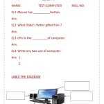 Class 4 Computer Test Ch 1 Worksheet Intended For Computer Basics Worksheet Answer Key