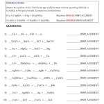 Classification Of Chemical Reactions Worksheet Answers - Types Of with regard to Types Of Chemical Reactions Worksheet