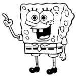 Coloring Books And Pages : Launching Spongebob Squarepants Colouring – Spongebob Squarepants Pertaining To Sponges A Coloring Worksheet