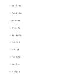 Combining Like Terms Printable Worksheet | Worksheet For Kindergarten Pertaining To Combining Like Terms Worksheet Answers