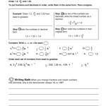 Compare And Order Fractions And Decimals Worksheet Printable Pdf Download Intended For Comparing Fractions And Decimals Worksheet