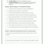 Compound And Complex Sentences Worksheet Year 6 Portable Pertaining To Compound Sentences Worksheet With Answers