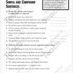 Compound Sentences Examples Pdf - Foto Kolekcija intended for Simple And Compound Sentence Worksheet