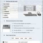 Computer Basics Interactive Worksheet with Computer Basics Worksheet Answer Key