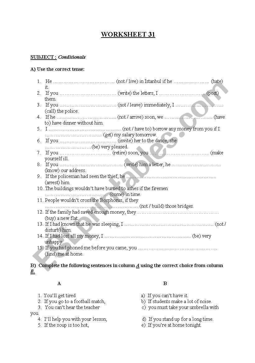 Conditional Statements Worksheet With Answers for Conditional Statements Worksheet With Answers