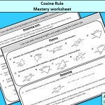 Cosine Rule – Mastery Worksheet | Teaching Resources Within Law Of Cosines Worksheet