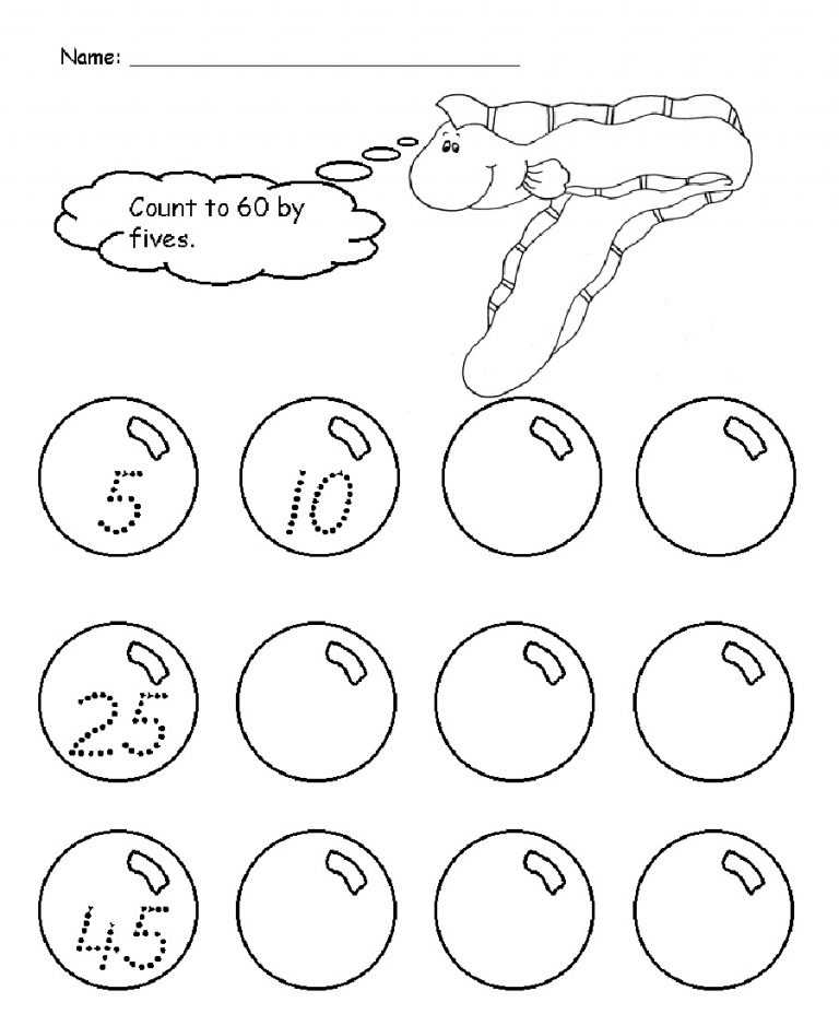 Count By 5S Worksheets For Children | 101 Activity within Count By 5s Worksheet