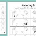 Counting In 5S Hands Worksheet / Worksheet (Teacher Made) Regarding Counting In 5s Worksheet