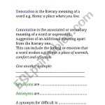 Denotation And Connotation Worksheet | Worksheet For Education Intended For Denotation And Connotation Worksheet