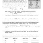 Density Practice Problem Worksheet Answers A Block Of Aluminum - Worksheet throughout Density Practice Problem Worksheet