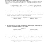 Dependent And Independent Variables Worksheet Regarding Dependent And Independent Variables Worksheet