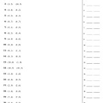 Determining Horizontal Or Vertical Lines By Coordinates Worksheet Printable Pdf Download regarding Horizontal And Vertical Lines Worksheet