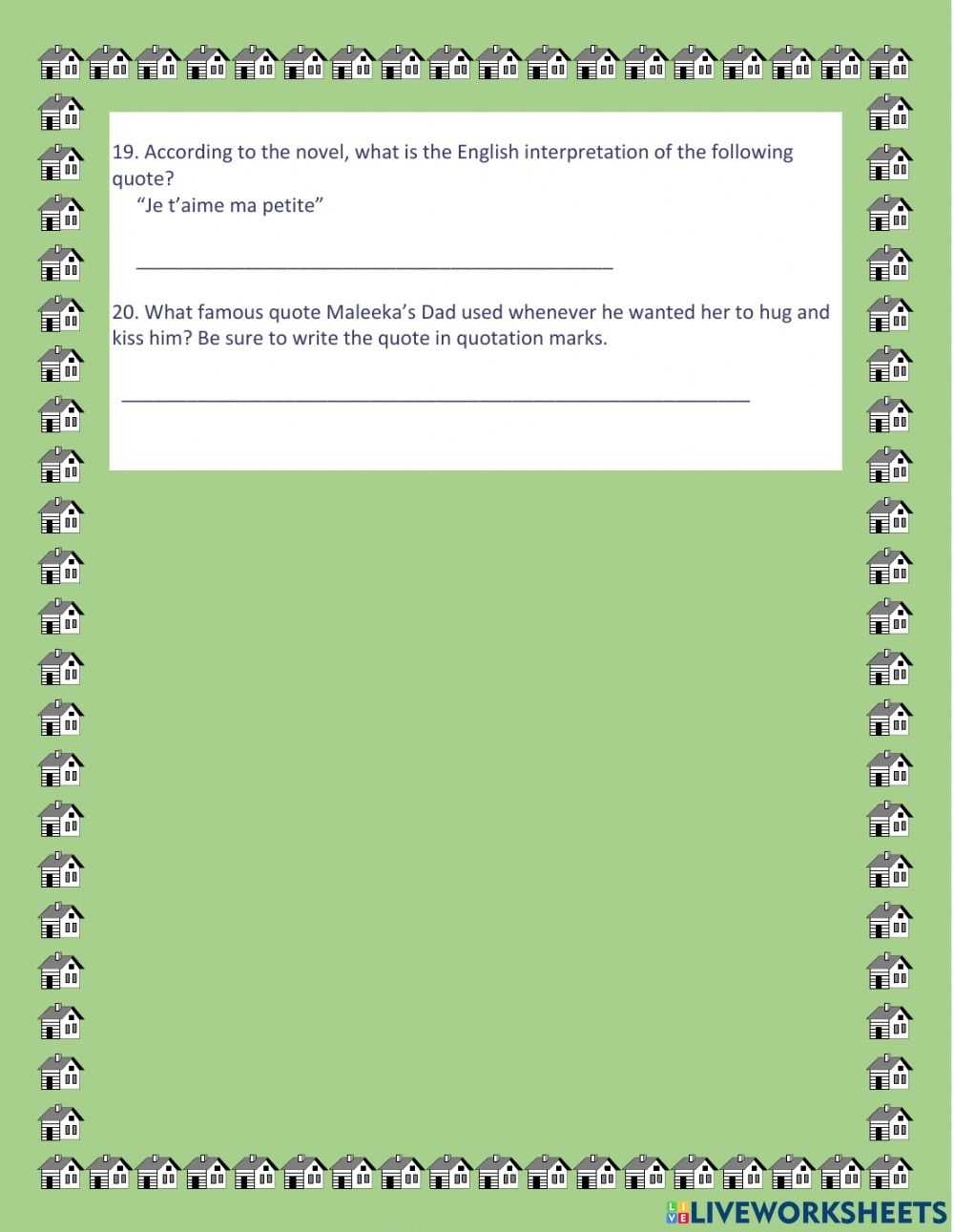 Direct And Indirect Characterization Worksheet regarding Direct And Indirect Characterization Worksheet