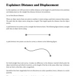 Distance And Displacement Worksheet / Time Graphs Chart Vs Displacement Worksheet Displacement With Regard To Distance Vs Displacement Worksheet