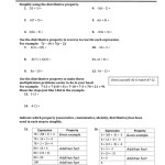 Distributive Property Worksheet Answers Throughout Distributive Property Worksheet Answers