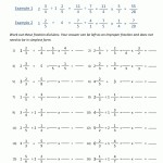 Dividing Mixed Fractions Worksheet Within Dividing Fractions Worksheet Pdf