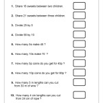Division Word Problems – Division Maths Worksheets For Year 3 (Age 7 8 Regarding Age Word Problems Worksheet