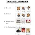 Drama Vocabulary Match Worksheet – Drama Vocabulary Fill In The Blanks Worksheet By Melissa Inside Elements Of Drama Worksheet