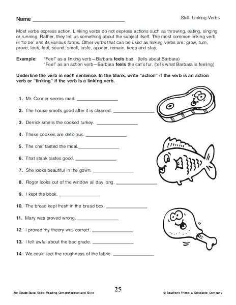 √ 20 Action And Linking Verbs Worksheet | Simple Template Design regarding Action And Linking Verbs Worksheet