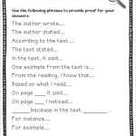 √ 20 Cite Textual Evidence Worksheet | Simple Template Design Inside Citing Textual Evidence Worksheet