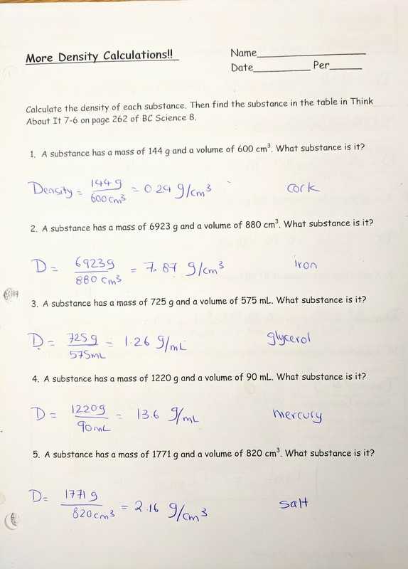 √ 20 Density Worksheet Answer Key | Simple Template Design Regarding Density Worksheet Chemistry Answers