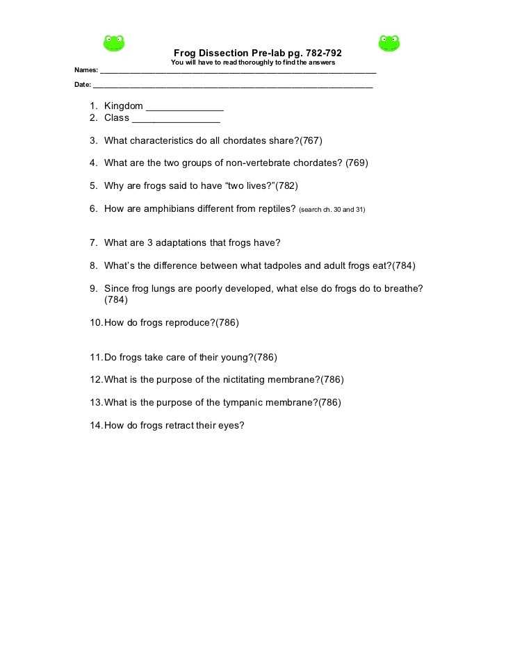 √ 20 Frog Dissection Worksheet Answer Key | Simple Template Design with regard to Frog Dissection Worksheet Answer Key