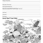 Earth'S Ecosystem: The Coral Reef Worksheets | 99Worksheets Inside Food Web Worksheet Pdf