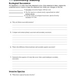 Ecological Succession Worksheet Answer Key Throughout Ecological Succession Worksheet Answer Key