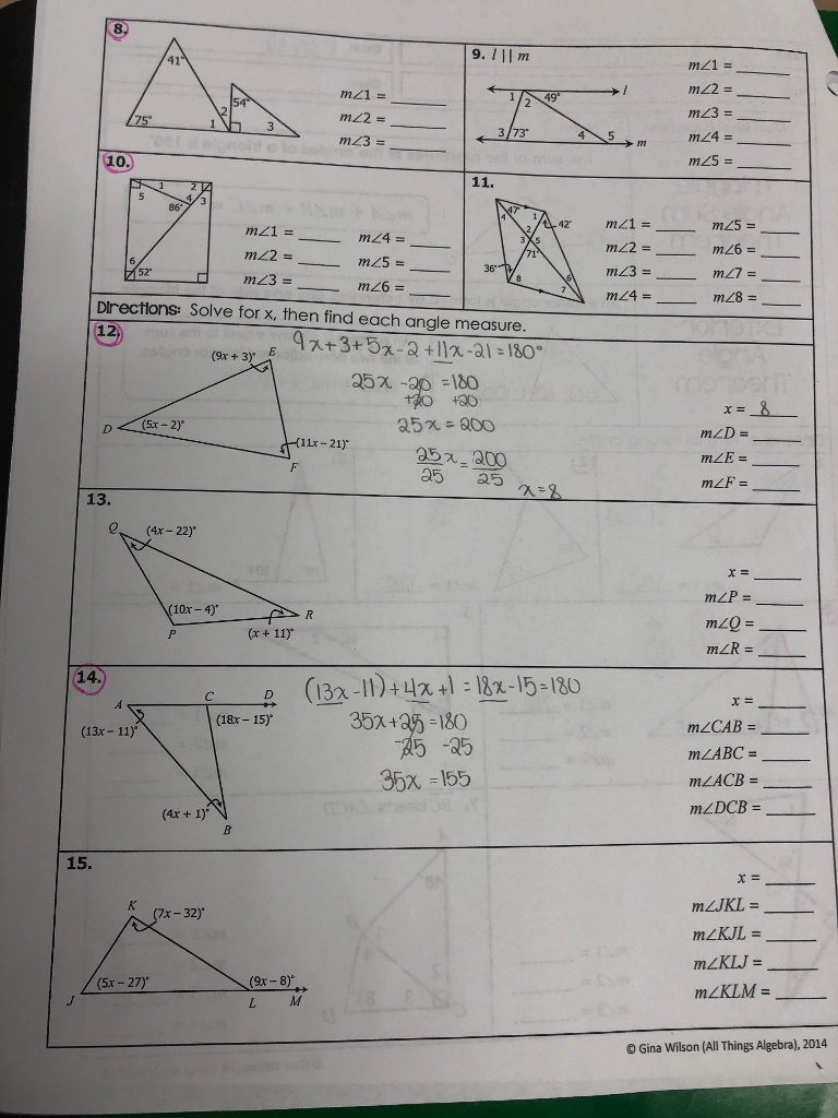 ️Congruent Triangles Worksheet Grade 7 Free Download| Qstion.co Intended For Triangle Congruence Worksheet Answer Key