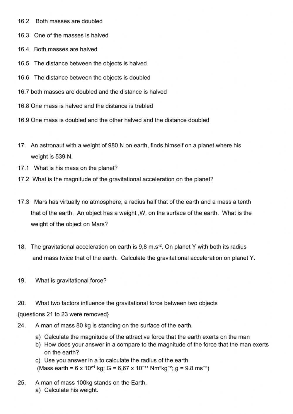 ️Law Of Gravitation Worksheet Free Download| Gambr.co throughout Physical Science Newton'S Laws Worksheet