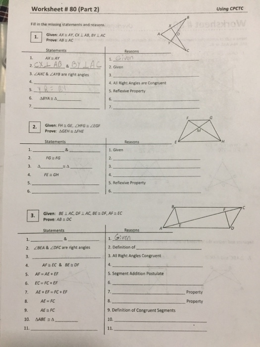 ️Segments Proofs Worksheet Answers Free Download| Qstion.co in Algebraic Proofs Worksheet With Answers