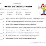 Ejercicio De Character Traits 1 In Character Traits Worksheet 3rd Grade