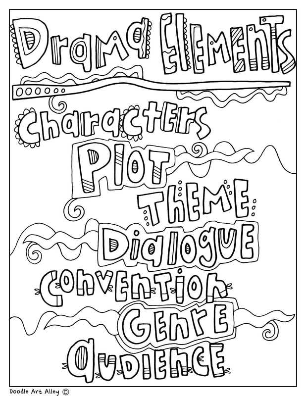 Elements Of Drama - Classroom Doodles Within Elements Of Drama Worksheet