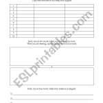 English Worksheets: Blank Vocabulary Worksheet Throughout Blank Vocabulary Worksheet Template