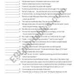 English Worksheets: Cask Of Amontillado In The Cask Of Amontillado Worksheet