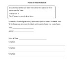 Englishlinx | Point Of View Worksheets With Point Of View Worksheet