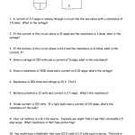 Equivalent Resistance Worksheet With Regard To Current Voltage And Resistance Worksheet