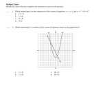 Examview – Linear And Quadratic System Quiz.tst With Linear Quadratic Systems Worksheet