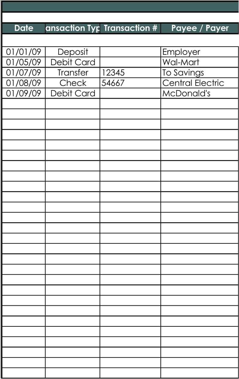 Excel Checkbook Register Budget Worksheet Excel Checkbook Register Template Re Mended Free Intended For Excel Checkbook Register Budget Worksheet
