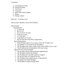 Executive Branch Pertaining To The Executive Branch Worksheet