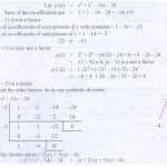 Exercise 3.8: Factorisation Using Synthetic Division – Numerical Problems With Answers, Solution Throughout Synthetic Division Worksheet With Answers