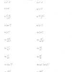 Exponents And Radicals Worksheet With Answers With Properties Of Exponents Worksheet